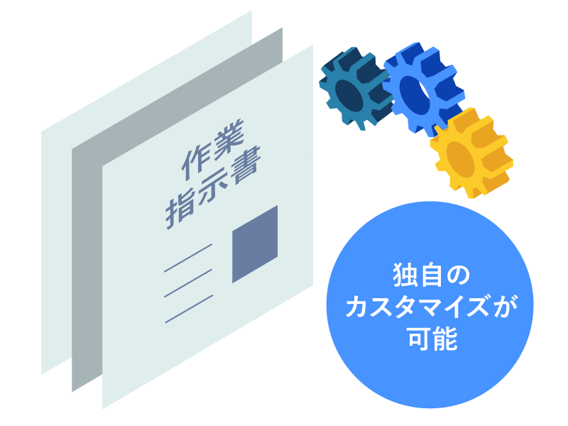 独自帳票もカスタマイズで対応可能